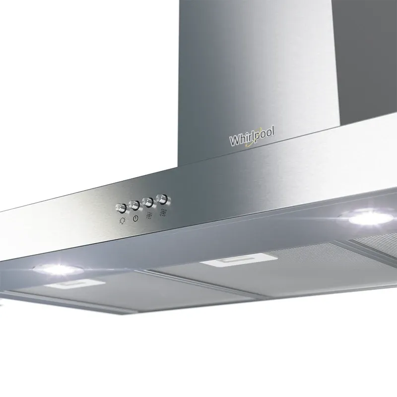 Campana De Pared 90 cm Acero Inoxidable Gris — Campana De Pared 90 cm Acero Inoxidable Gris
