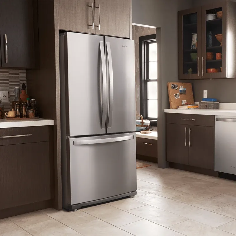 Refrigerador 20 pies cúbicos French Door 3 puertas Gris — Refrigerador 20 pies cúbicos French Door 3 puertas Gris
