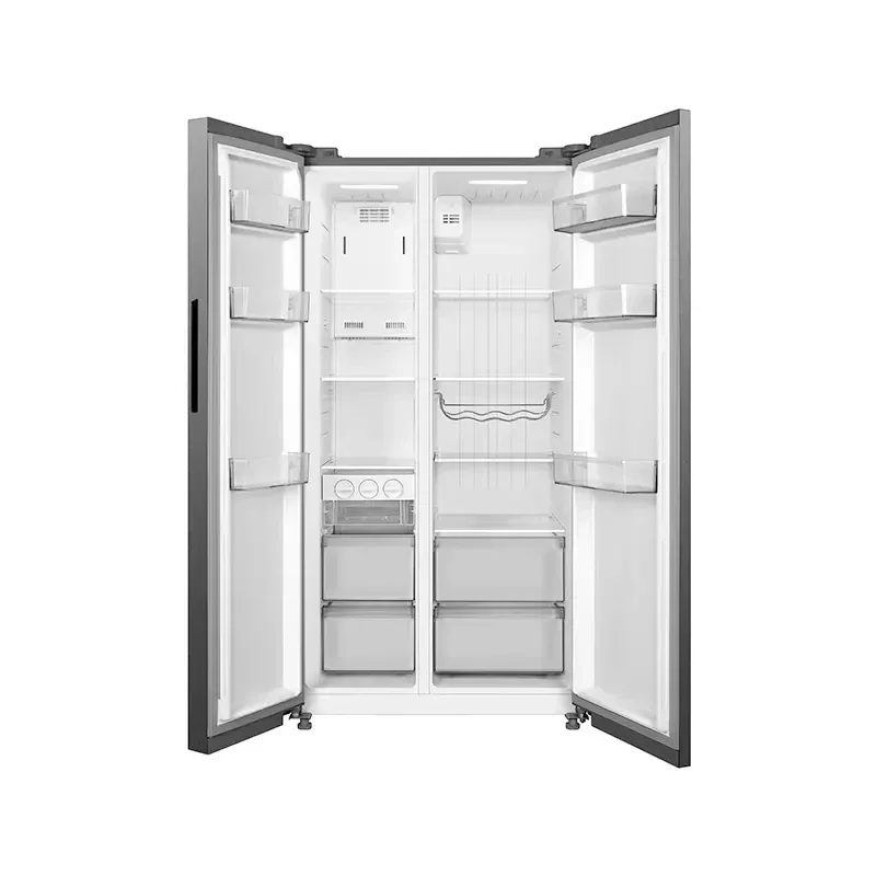 Refrigerador Automático Side By Side Inverter Quattro Bru Steel 20 Pies Cúbicos — Refrigerador Automático Side By Side Inverter Quattro Bru Steel 20 Pies Cúbicos