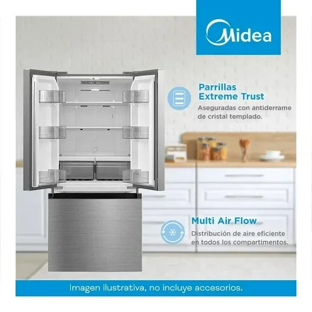 Refrigerador French Door Inverter Quattro Jazz Black 19 Pies Cúbicos — Refrigerador French Door Inverter Quattro Jazz Black 19 Pies Cúbicos